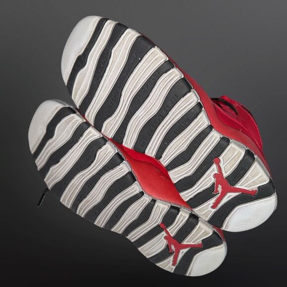 2014 Youth Air Jordan 10 Retro BG ‘Bulls Over Broadway’ (GS) 705179-601 Size 5 - Picture 6 of 11